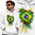 BLUZA Z KAPTUREM SPORTY WALKI  BRAZILIAN